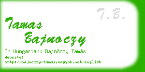 tamas bajnoczy business card